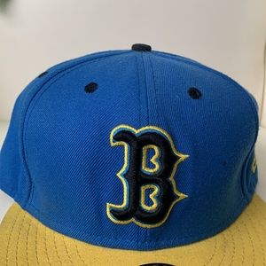Men’s Boston Red Sox New Era 59FIFTY Fitted Hat - Light Blue/Yellow